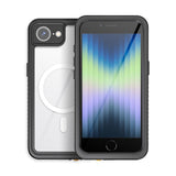 iPhone 17e / 16e 4Smarts Waterproof 360 Case - MagSafe Compatible - Transparent / Black