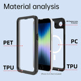 iPhone 17e / 16e 4Smarts Waterproof 360 Case - MagSafe Compatible - Transparent / Black