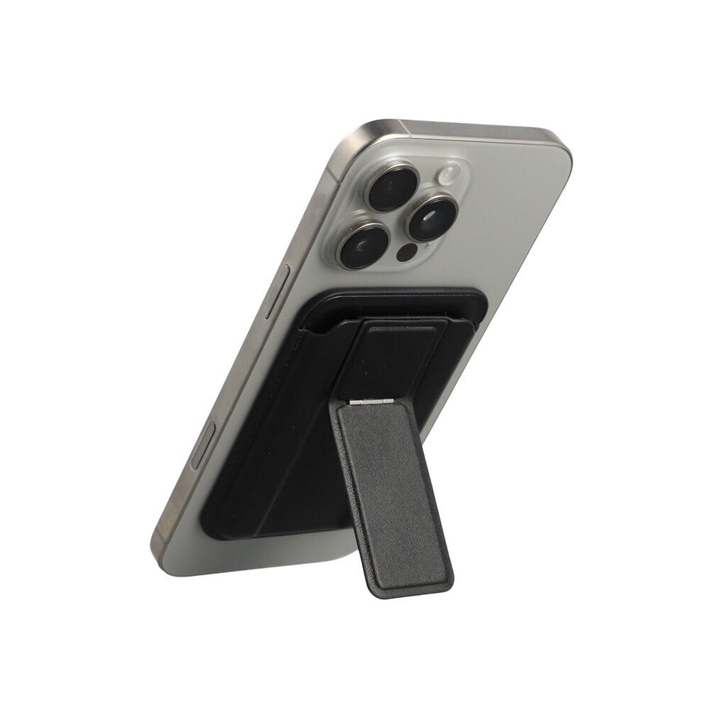 4smarts Magnetic Card Holder with Stand Function - MagSafe Compatible - Black