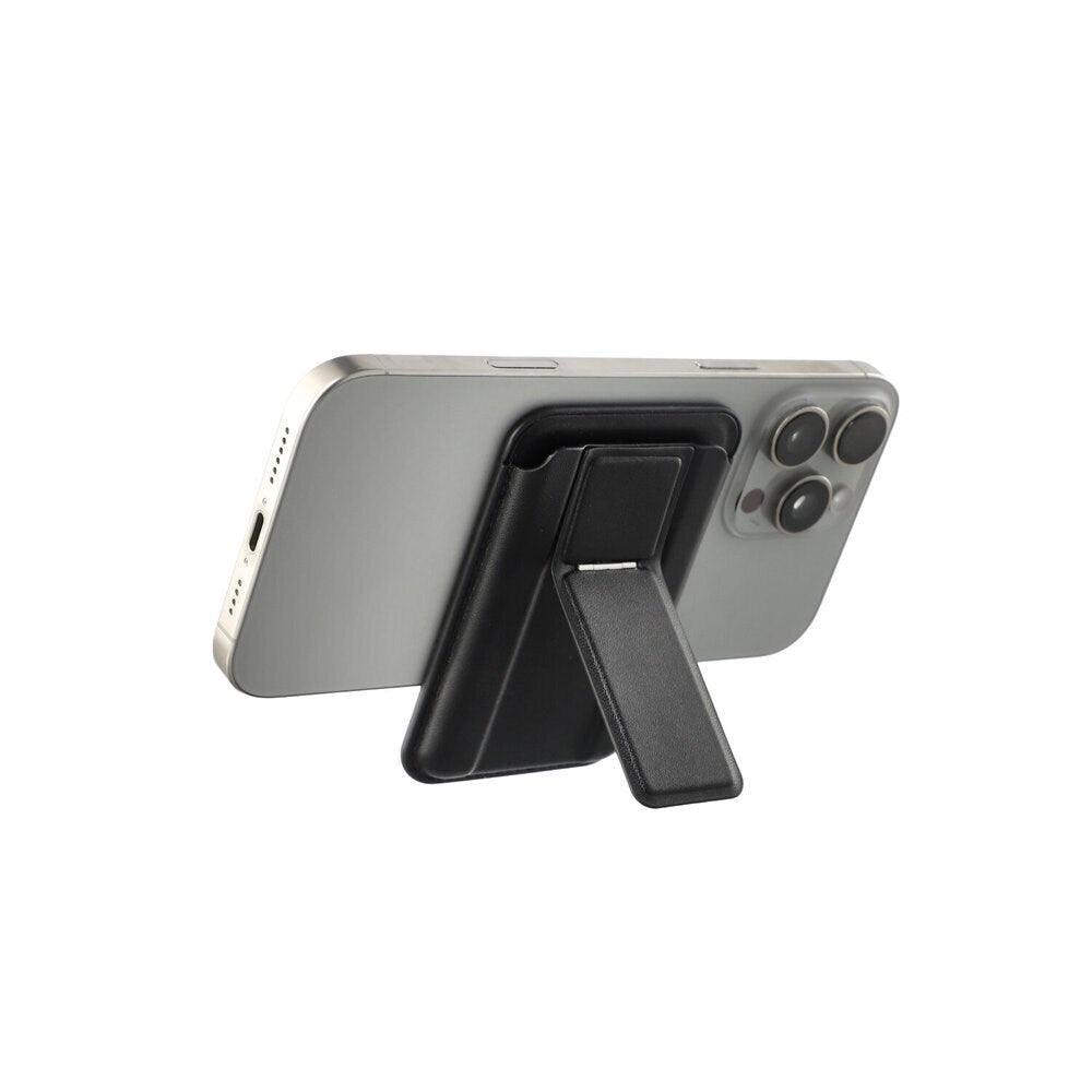 4smarts Magnetic Card Holder with Stand Function - MagSafe Compatible - Black
