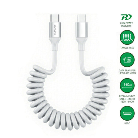 4smarts 240W USB-C to USB-C Cable - 50cm - White
