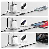 4smarts ScreenCord 240W USB-C to USB-C Cable with Built-in Display - 1.2m - Black
