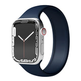 Vonmählen Apple Watch (42/44/SE/45/46/49mm) Solo Loop Band Large Silicone Strap - Dark Blue