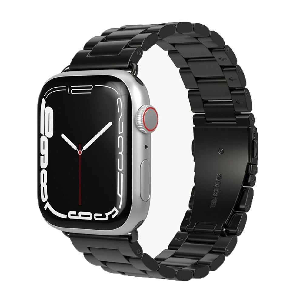 Apple Watch (42/44/45/SE/49mm) Vonmählen Link Bracelet Stainless Steel Strap - Black