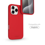 Vonmählen iPhone 16 Pro Eco Silicone Case - MagSafe Compatible - Firecracker