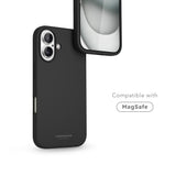 Vonmählen iPhone 16 Eco Silicone Case - MagSafe Compatible - Black