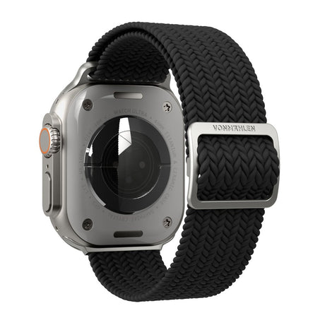 Vonmählen Apple Watch (38/40/SE/41/42mm) Woven Loop Nylon Watch Strap - Black