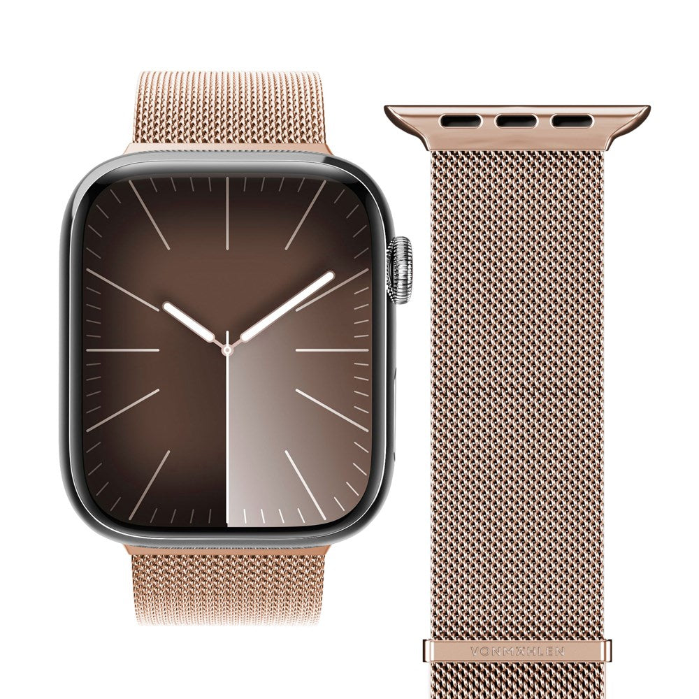 Vonmählen Apple Watch (38/40/SE/41/42mm) Milanese Loop 2 Stainless Steel Strap - Rose Gold