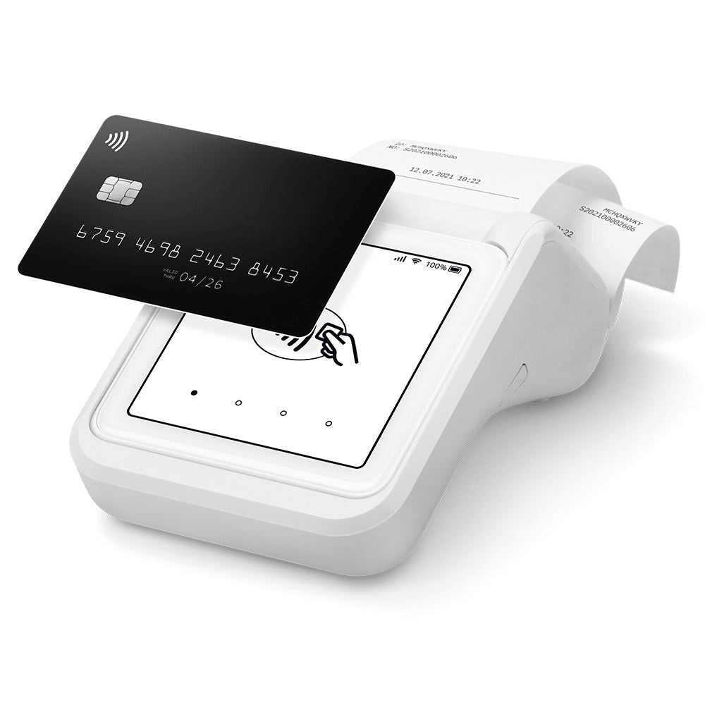 SumUp Solo Wireless Payment Terminal & Printer w. Touchscreen - White