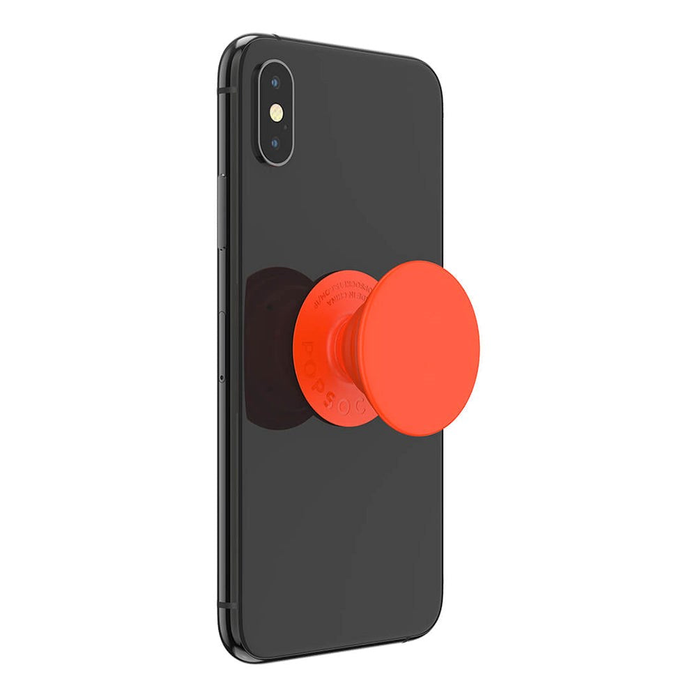 POPSOCKETS PopGrip Neon Electric Orange Removable Grip with Stand Function