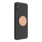 POPSOCKETS Pebbled Vegan Leather Rose Gold Premium Holder and Stand