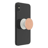 POPSOCKETS Pebbled Vegan Leather Rose Gold Premium Holder and Stand