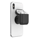 POPSOCKETS AirPods (1st & 2nd gen.) Holder Black Removable Grip with Case - Black