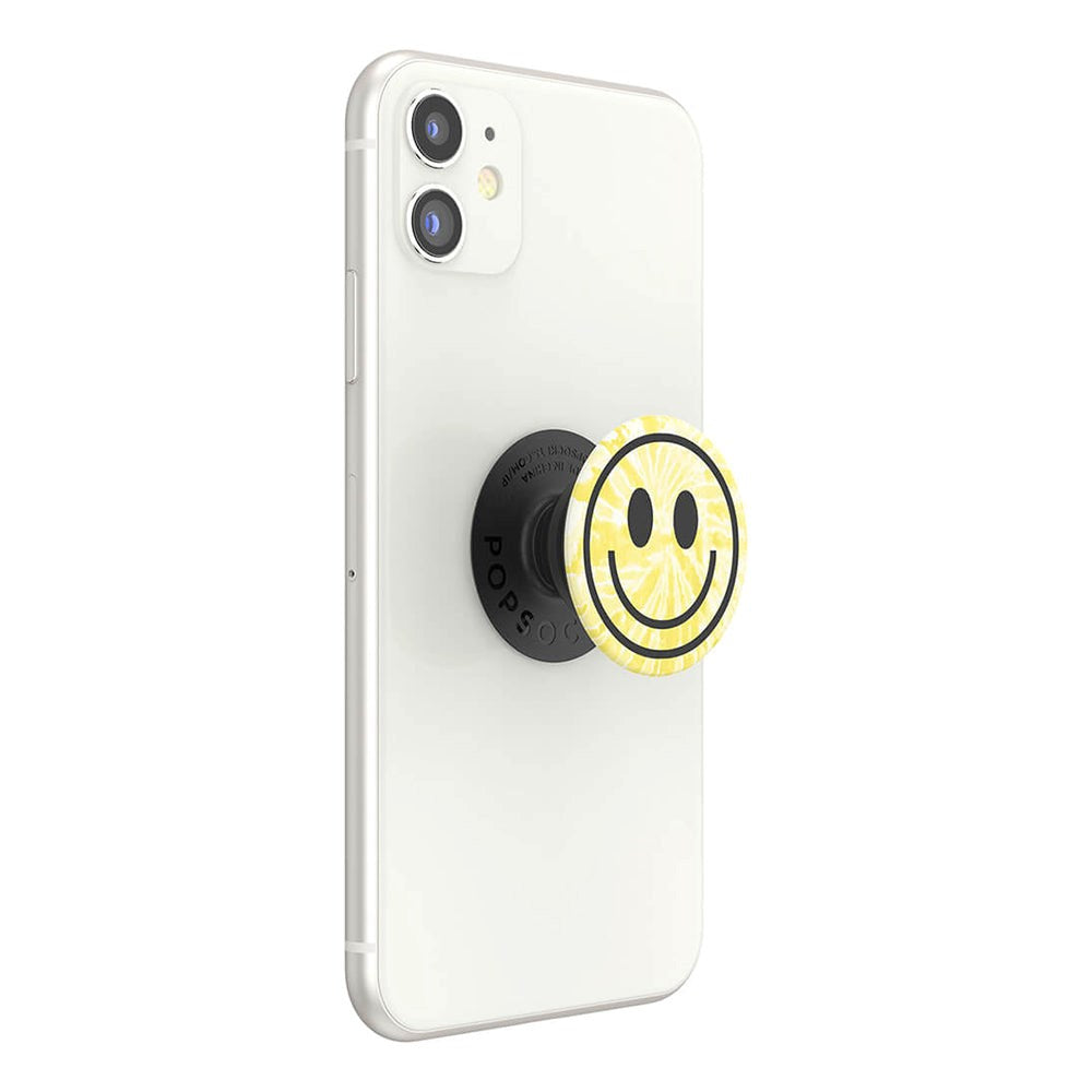 POPSOCKETS PopGrip Tie Dye Smiley Removable Grip with Stand Function