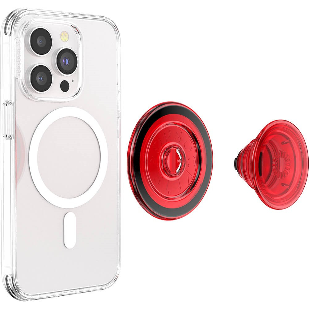 POPSOCKETS PopGrip Danger Red Translucent MagSafe - Stand & Grip