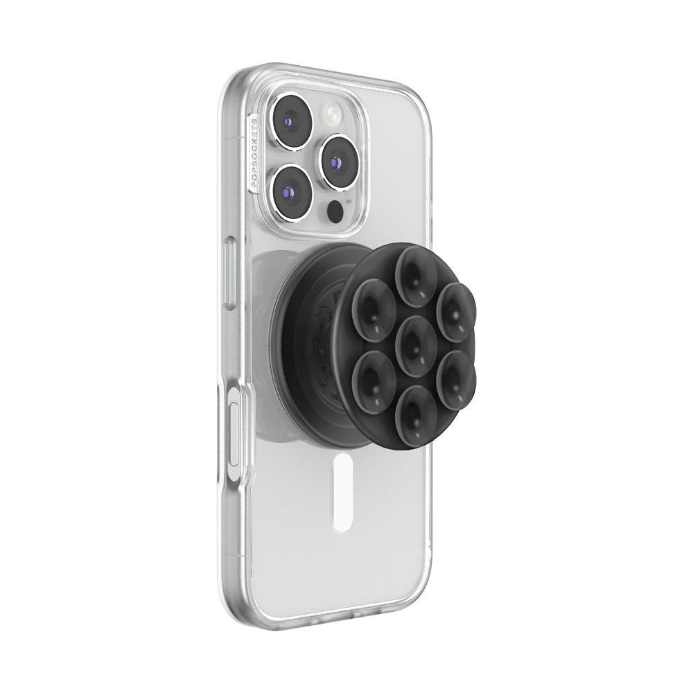 POPSOCKETS PopGrip Translucent Black MagSafe - Suction Cups