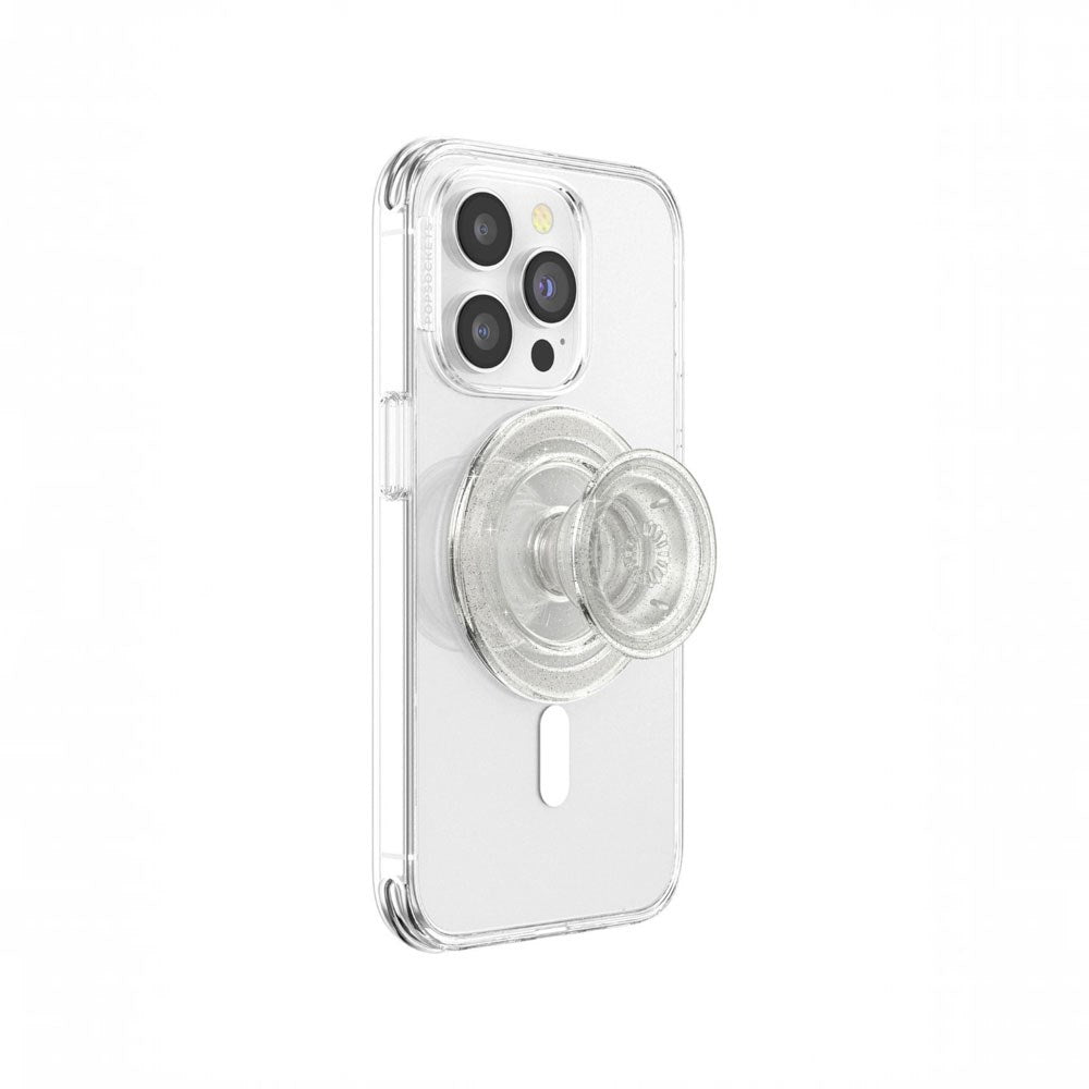 POPSOCKETS PopGrip MagSafe - Stand & Grip - Clear Glitter