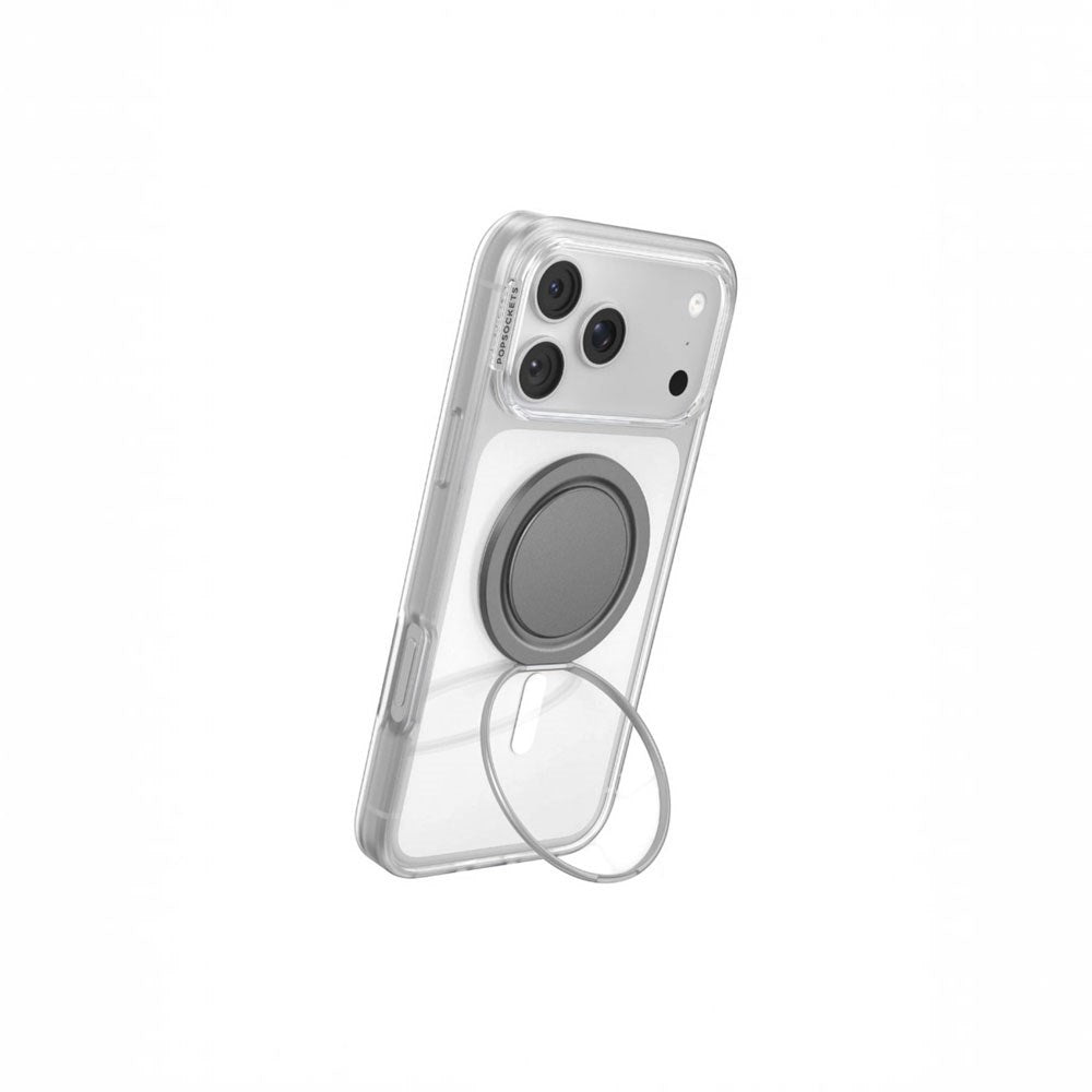 POPSOCKETS Low-Pro MagSafe with Stand Function - Gunmetal