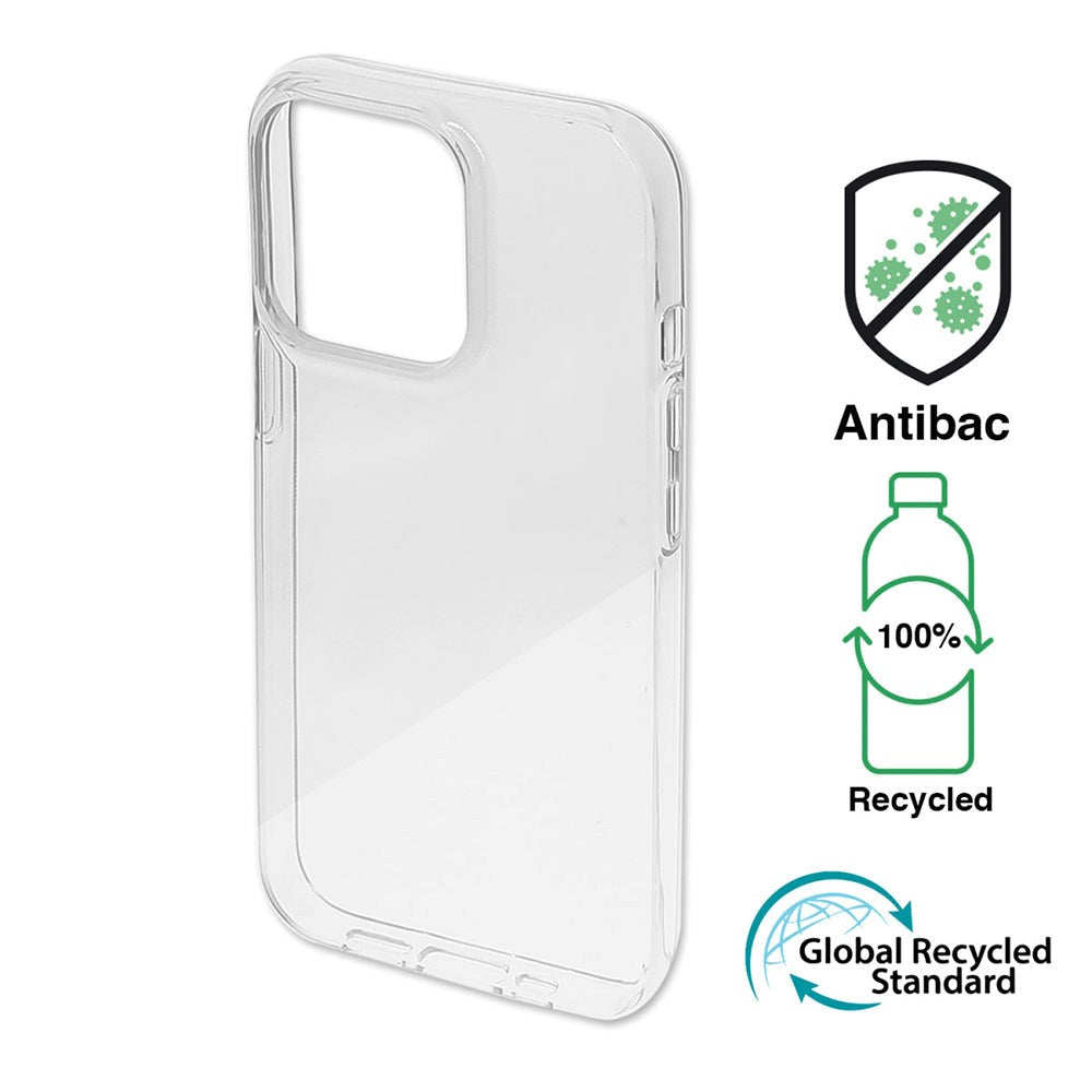 iPhone 14 Pro Max 4Smarts AntiBac Eco Case - 100% Recycled Plastic - Transparent