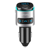 4smarts Media & Assist 2 - Car charger w. USB-C (PD) / USB-A & Bluetooth FM Transmitter - Silver