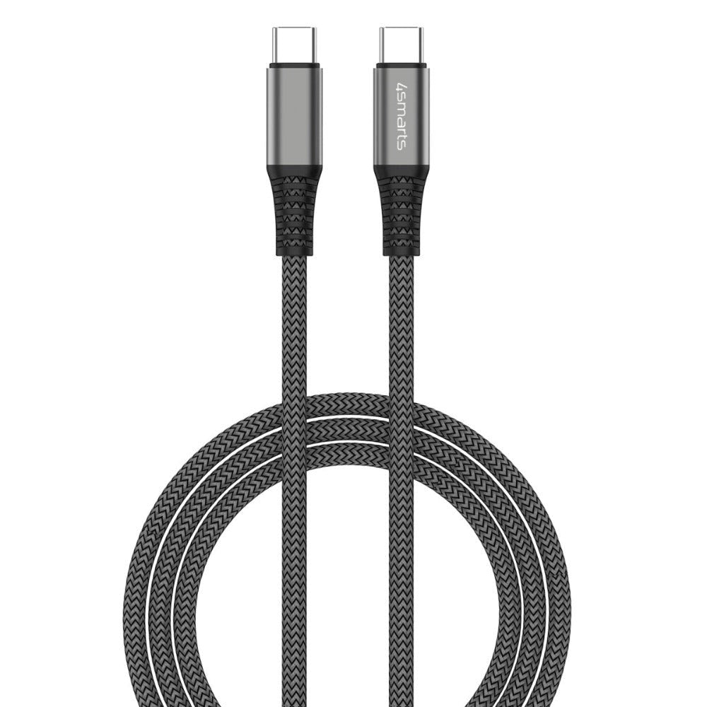 4Smarts Premium Cord USB-C to USB-C 100W - 1.5w. - Black