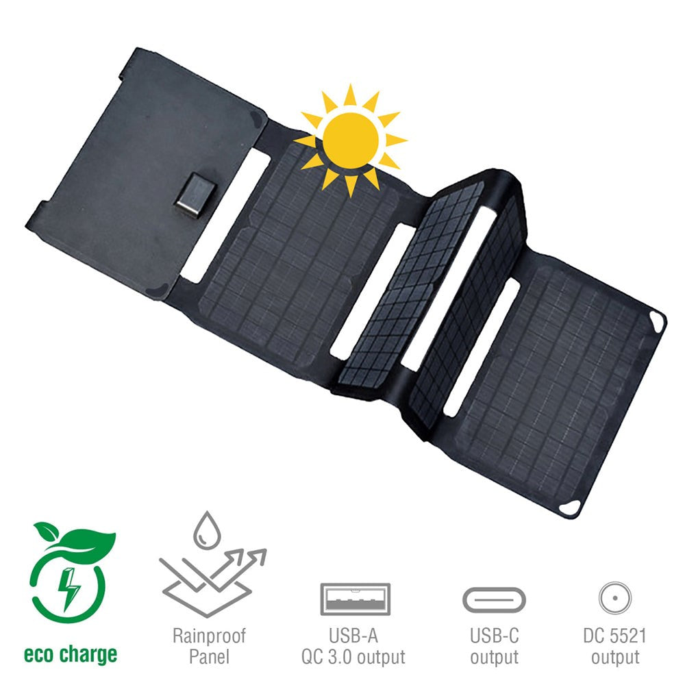 4Smarts VoltSolar Solar Panel Charger 40W - Black