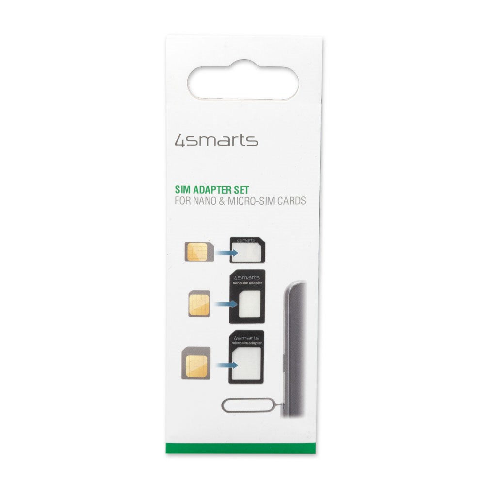 4smarts SIM Adapter Set - 3 pcs - Black
