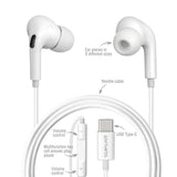 4smarts Melody Digital Basic Headphones with USB-C Cable - White