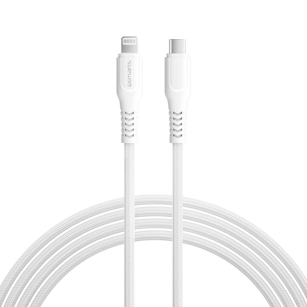 4smarts RapidCord 30W USB-C to Lightning Cable 150 cm. - White