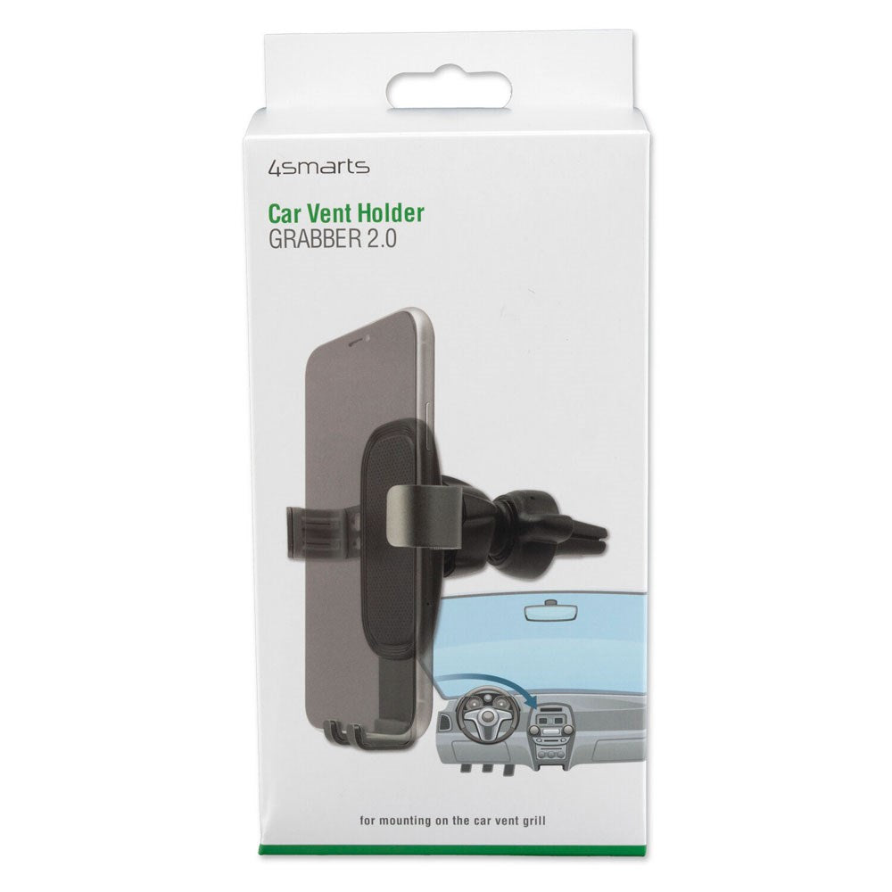 4smarts Grabber 2.0 Car Phone Holder - Ventilation - Black