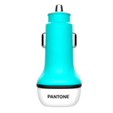 Pantone Car charger PD 20W with USB-C & USB-A - Turquoise