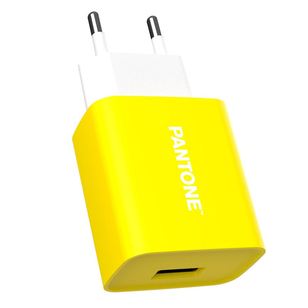 Pantone Wall Charger 10W w. USB-A - Yellow