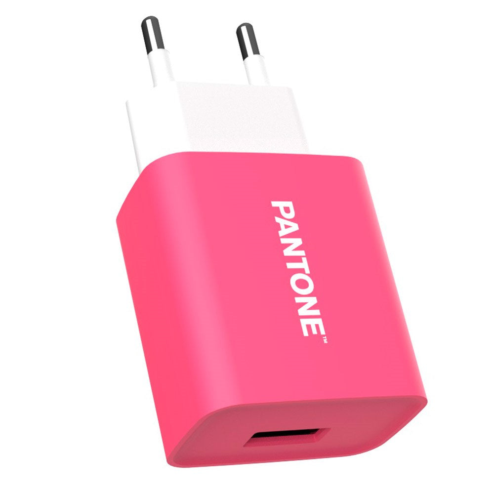 Pantone Wall Charger 10W w. USB-A - Pink