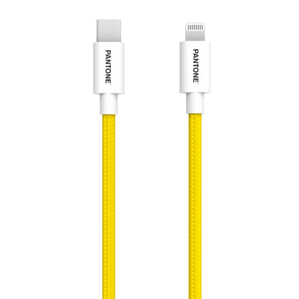 Pantone MFI USB-C to Lightning Cable 15W - 1.5m - Yellow