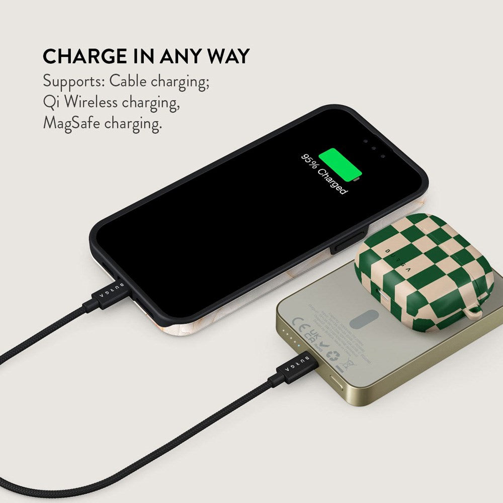 Burga 20W MagSafe Power Bank with Wireless Charging & USB-C Port - Ivy League