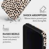 iPhone 16 Pro Burga Tough Fashion Cover - MagSafe Compatible - Almond Latte