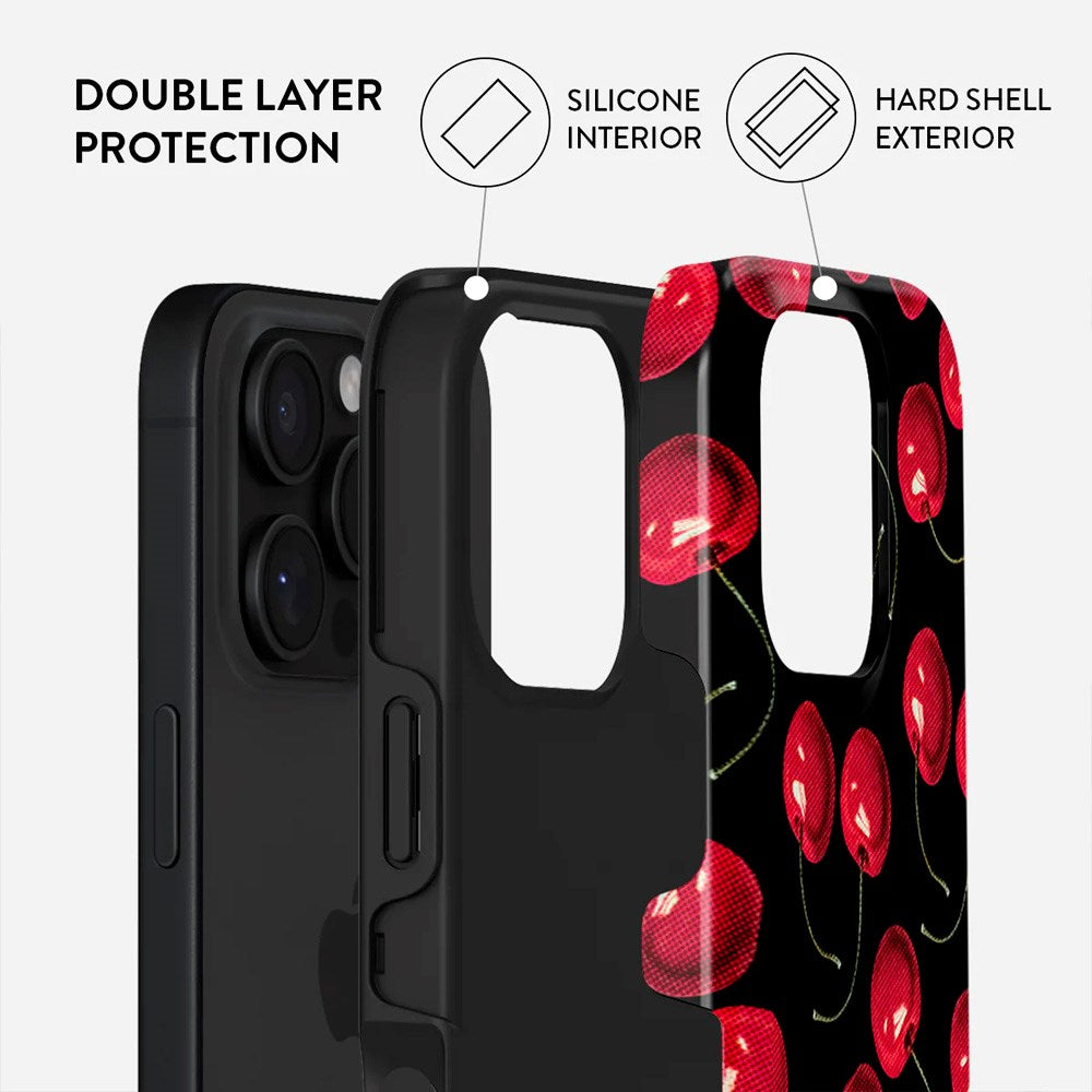 Burga iPhone 16 Pro Max Tough Fashion Case - Cherrybomb