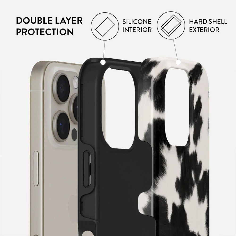 iPhone 16 Pro Burga Tough Fashion Case - MagSafe Compatible - Achromatic