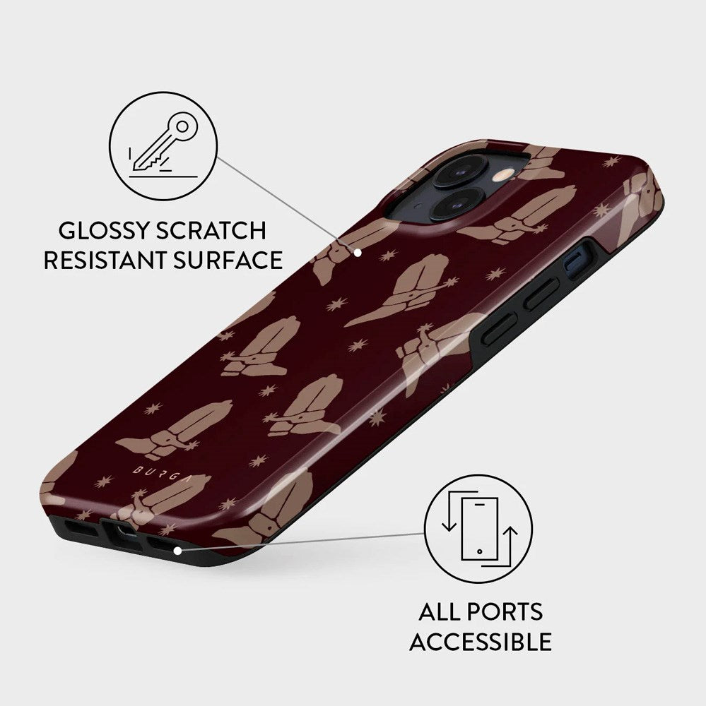 Burga iPhone 14 Tough Fashion Case - Howdy