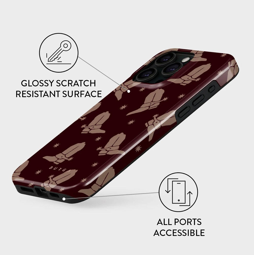 Burga iPhone 15 Pro Tough Fashion Case - Howdy