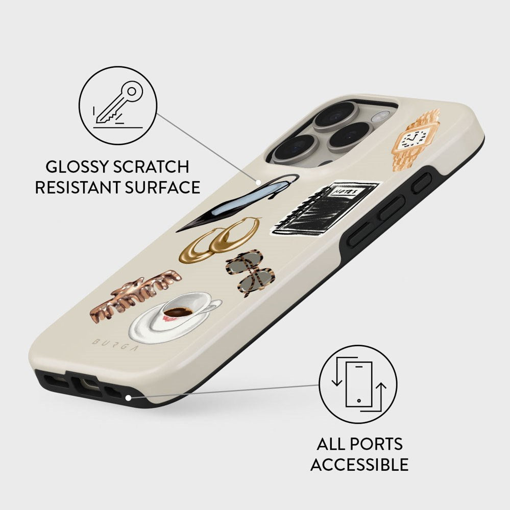 Burga iPhone 16 Pro Tough Fashion Case - Boss Babe