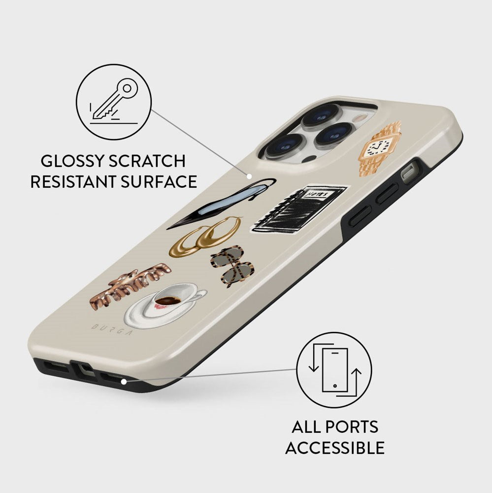 Burga iPhone 13 Pro Tough Fashion Case - Boss Babe