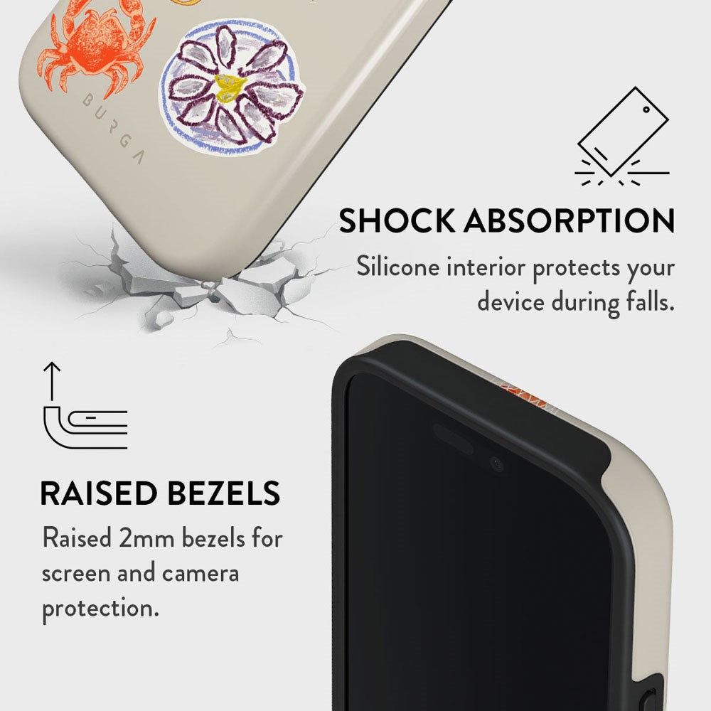 Burga iPhone 16 Pro Tough Fashion Case - Seaside Muse