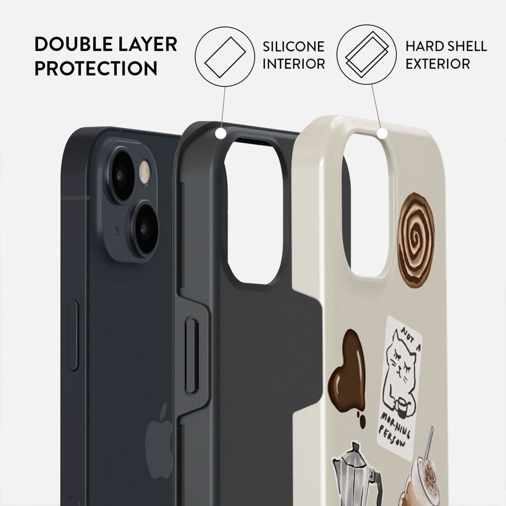 Burga iPhone 15 Tough Fashion Case - Oat Milk Please