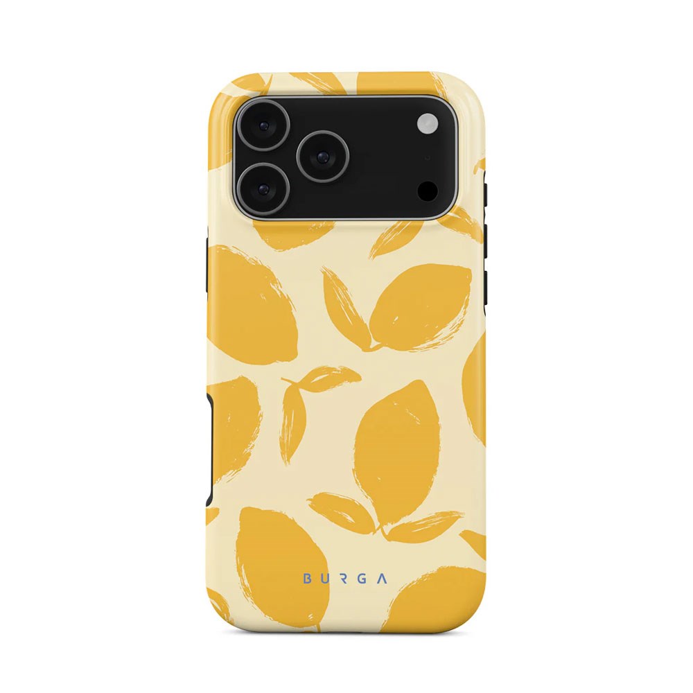 Burga iPhone 17 Pro Max Tough Fashion Case - MagSafe Compatible - Lemon Tart