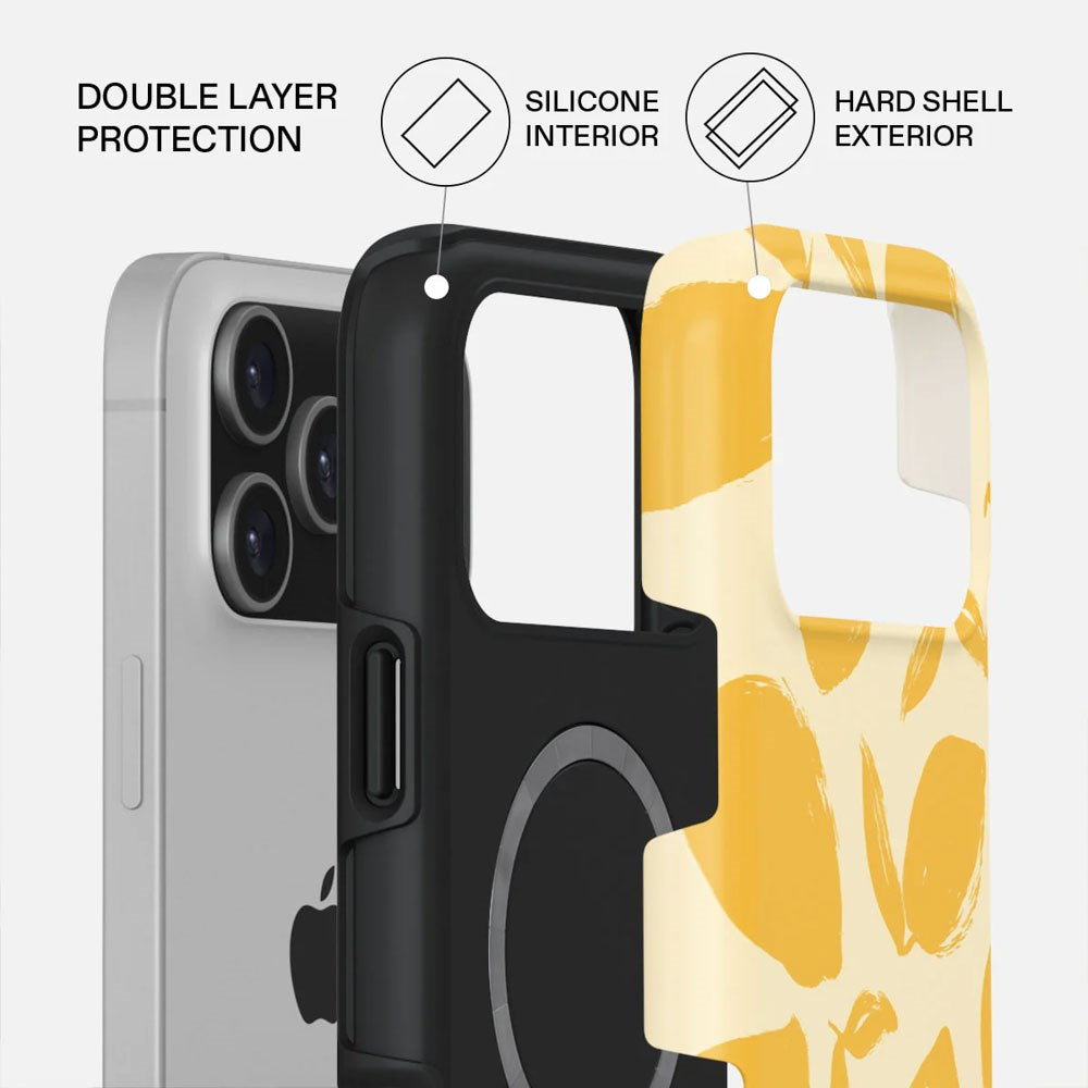 Burga iPhone 17 Pro Max Tough Fashion Case - MagSafe Compatible - Lemon Tart