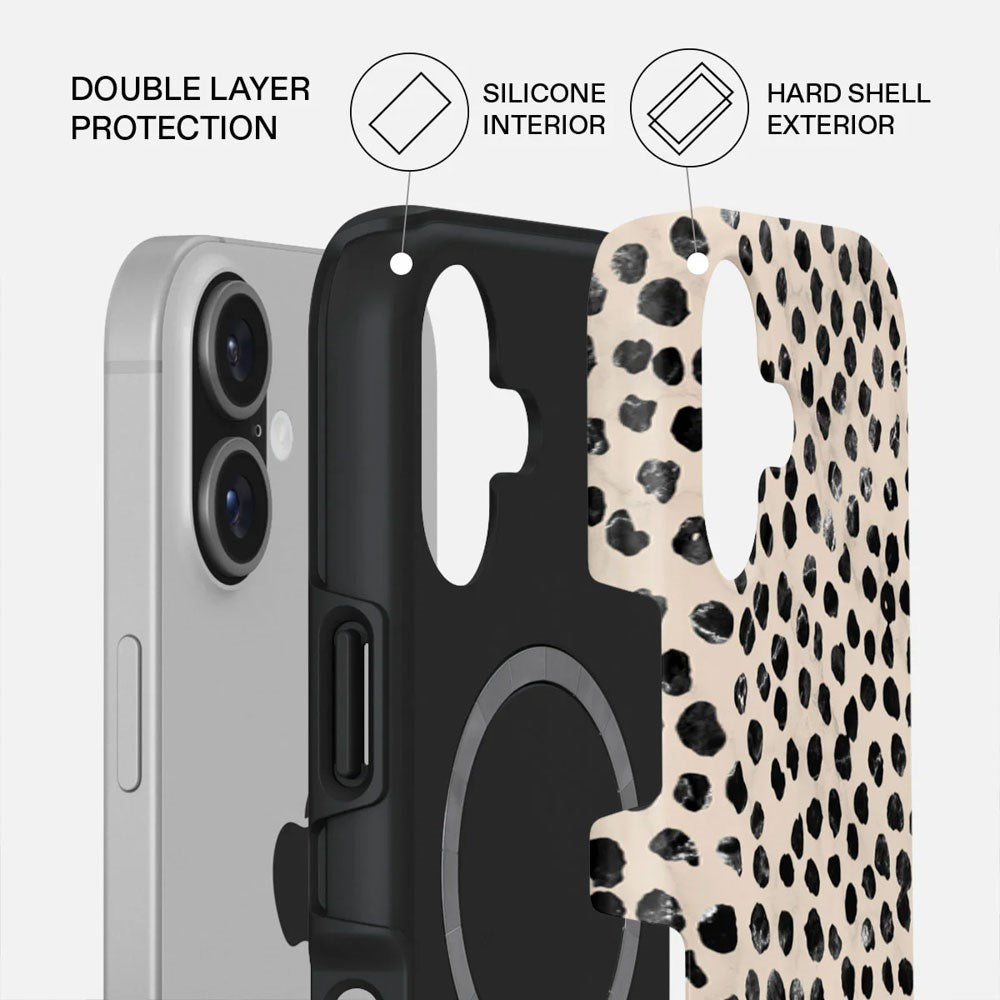 Burga iPhone 17 Tough Fashion Case - MagSafe Compatible - Almond Latte