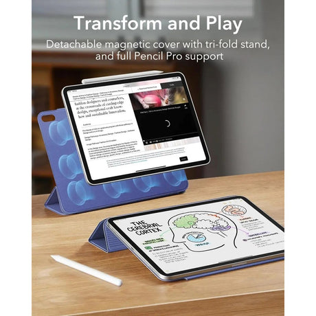 ESR iPad Air 11" (2025 / 2024) / Air (2022 / 2020) Rebound Magnetic Flip Case - Blue