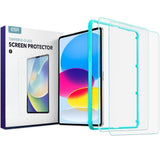 iPad 10.9" (2022) ESR Tempered Glass with Mounting Frame - 2-Pack Screen Protection - Transparent