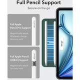 ESR iPad Air 11" (2025 / 2024) / Air 10.9" (2022 / 2020) / Pro 11" (2018) Rebound Magnetic Flip Case - Green